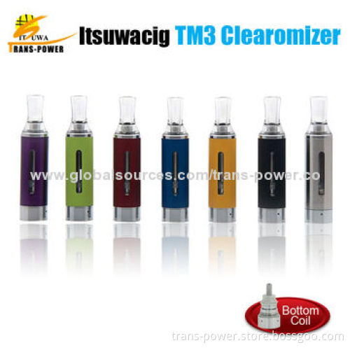 Best Quality Evod Clearomizers/Rechargeable MT3 Atomizers, 1.6mL, Colorful Tube, Bottom Coil
